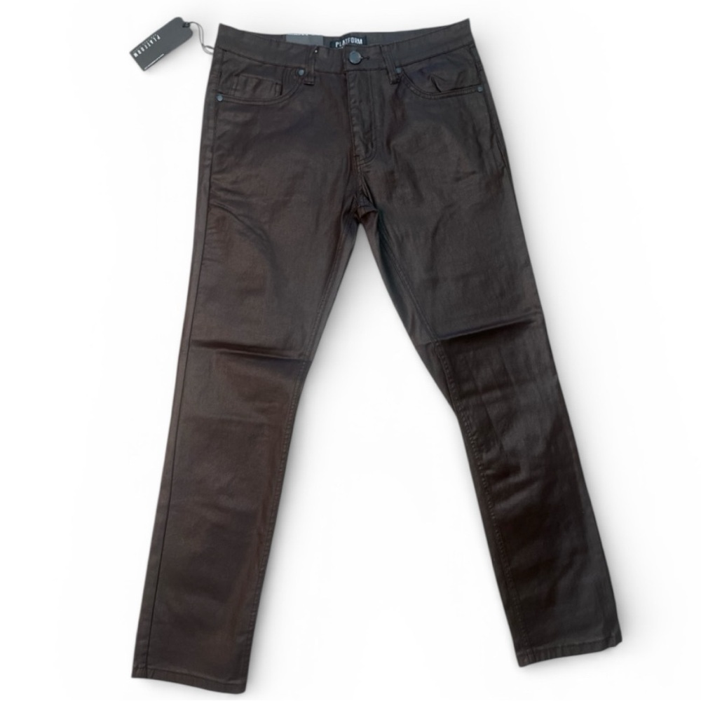 Sz 34x32 Vibrant brown dem shine Jeans